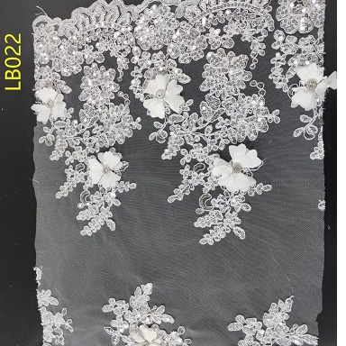 El yapımı altın 3D düğün dantel