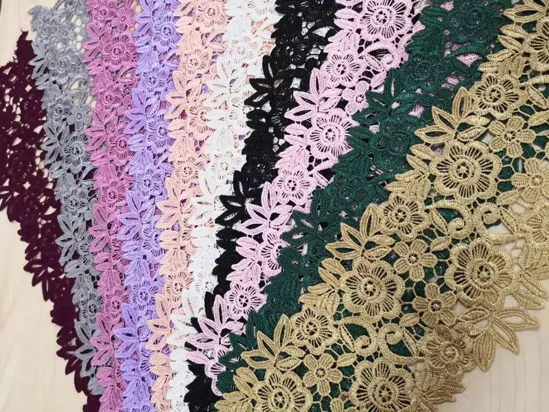 Fashionable High Quality Short Three Dimensional Floral Sequin Lace Suitable For Dresses And Other Accessories Fashionable High Quality Short Three Dimensional Floral Sequin Lace Suitable For Dresses And Other Accessories