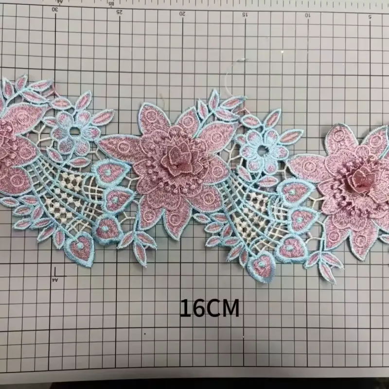 Fashionable High Quality Short Three Dimensional Floral Sequin Lace Suitable For Dresses And Other Accessories Fashionable High Quality Short Three Dimensional Floral Sequin Lace Suitable For Dresses And Other Accessories