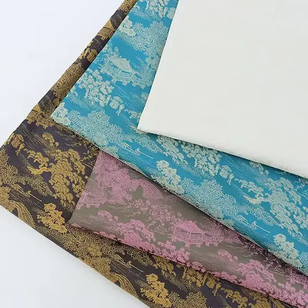 Textured Raised Emboss Colorful Radial Cationic Jacquard Fabric For Dresses Textured Raised Emboss Colorful Radial Cationic Jacquard Fabric For Dresses