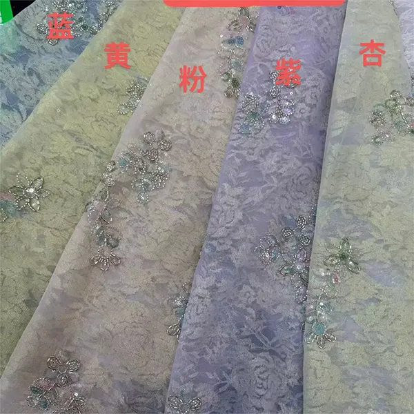 3d Embroidery Flower Applique Beads And Sequins Embroidered Lace Fabric 3d Embroidery Flower Applique Beads And Sequins Embroidered Lace Fabric