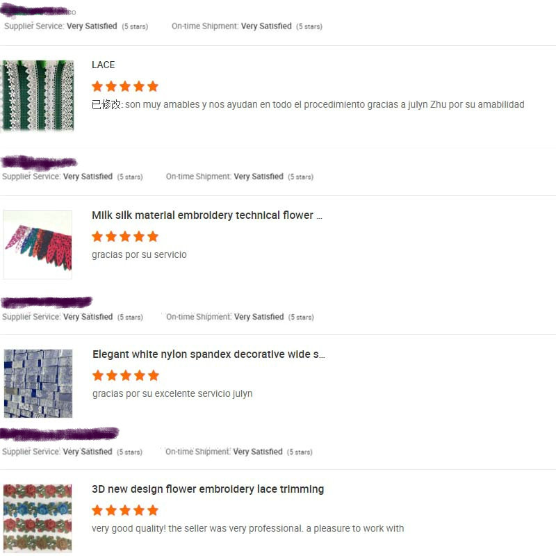 Custom Polyester Lace Narrow Embroidery Lace Trim Multi Color