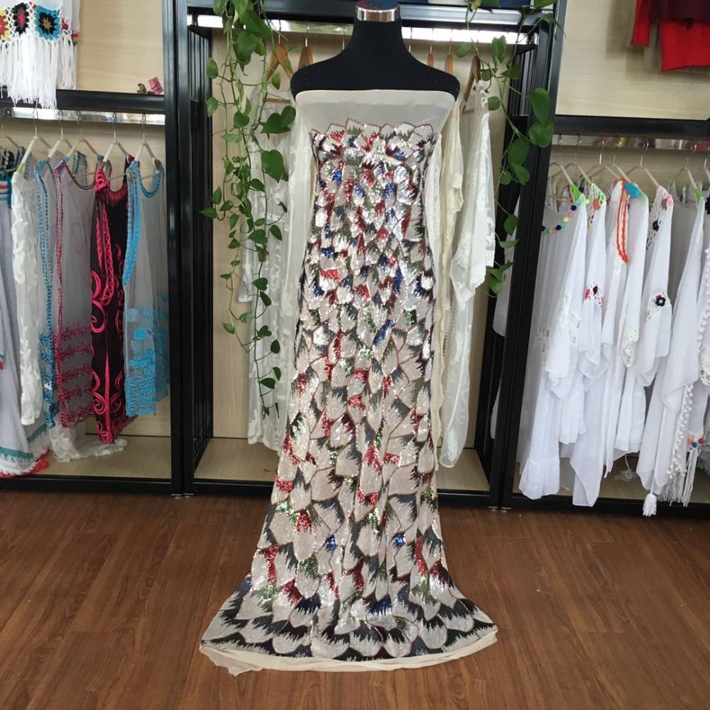 Yüksek kaliteli moda polyester payet kumaş