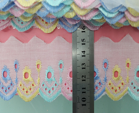 Fashion Cheap Polyester White Bridal Tc Lace Trim,colorful Trimmings TC Lace