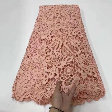 % 100 pamuklu renkli Fransız nakış dantel kumaş kadınlar için elbise