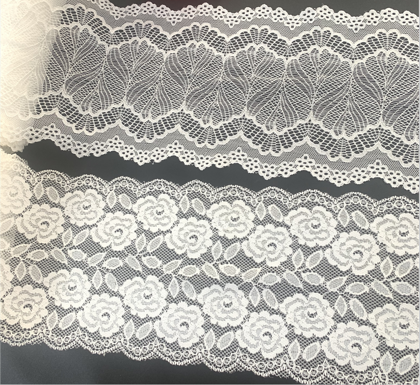 Sıcak Satış Süslü Naylon Spandex Dantel Streç Dantel Trim Elastik Dantel İç çamaşırı ve iç çamaşırı