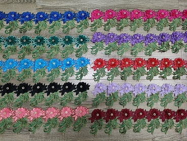 Çok katmanlı yapay elmas polyester dantel